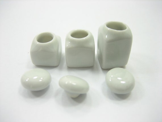 5x3.00 cm White Mini Heart Plate Dollhouse Miniatures Ceramic Supply Food