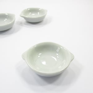 Cuenco de cerámica blanca para sopa Shabu, miniatura para casa de muñecas, 35 mm, utensilios de cocina, 12669