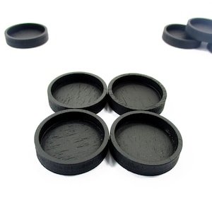 Dollhouse Miniatures 4 Empty Wooden Round Sushi Food Box Accessories  9555