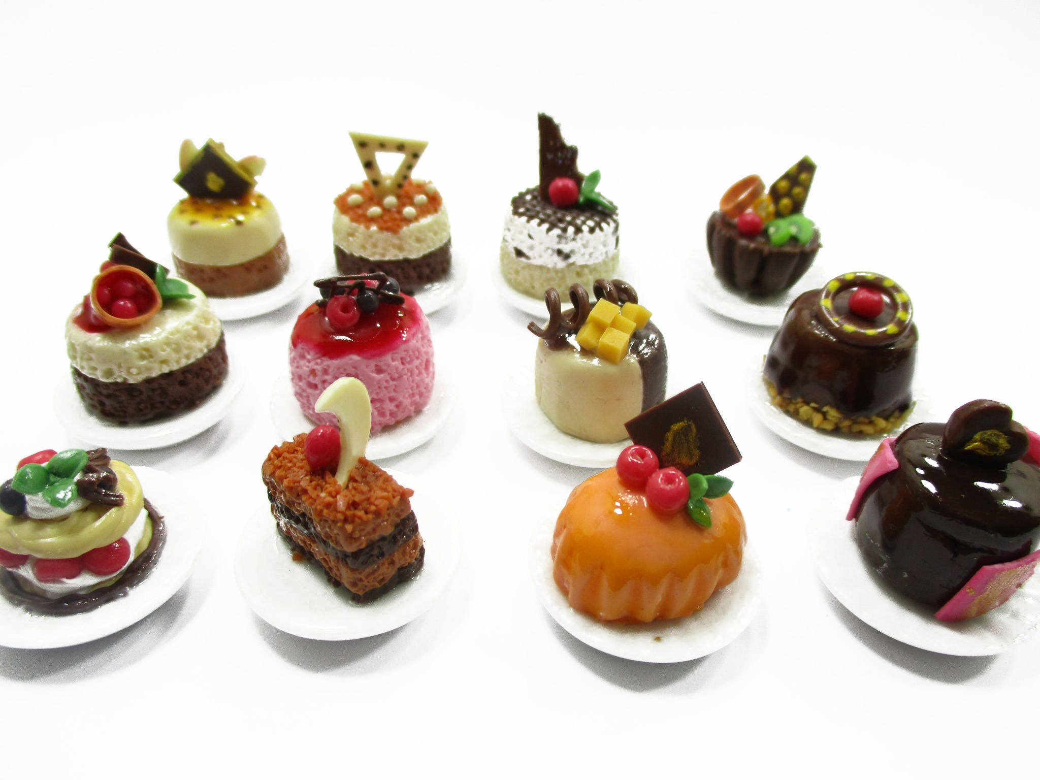 Dollhouse Miniatures Food 112 Mini Luxury Cake Dessert Etsy