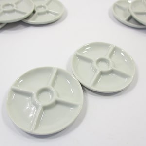 Dollhouse Miniature Ceramic 2x50mm White Plate Dish Tray Kitchen Supply 10849