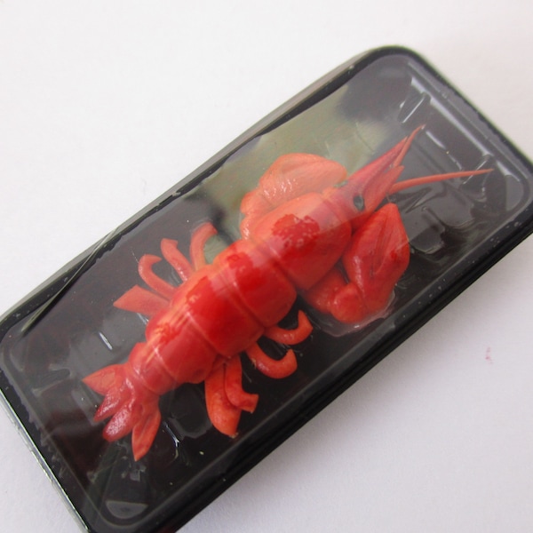 Maison de poupée Aliments miniatures surgelés Plateau de homard Pack supermarché Fruits de mer Accessoires pour maison de poupée Accessoires miniatures Approvisionnement breloques 16735