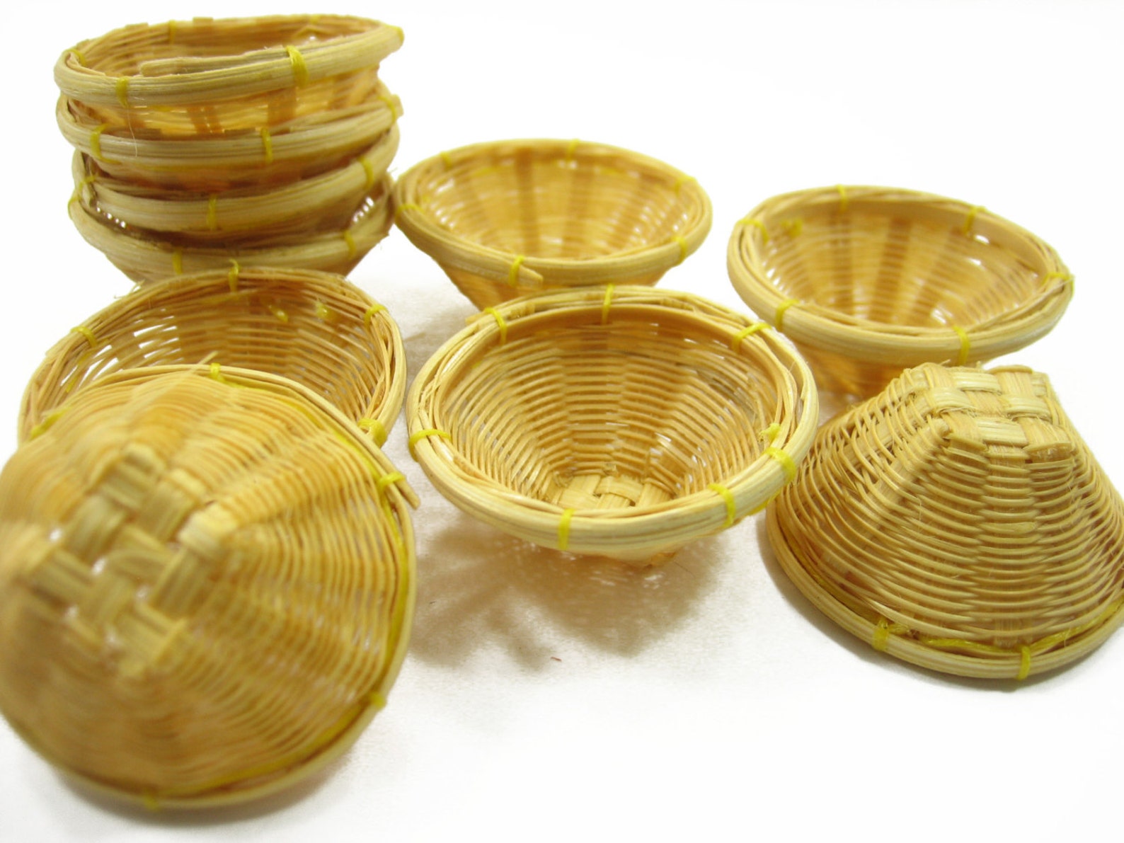 10 Dollhouse Supplies Miniature Accessories Wicker Bread Fruit Etsy