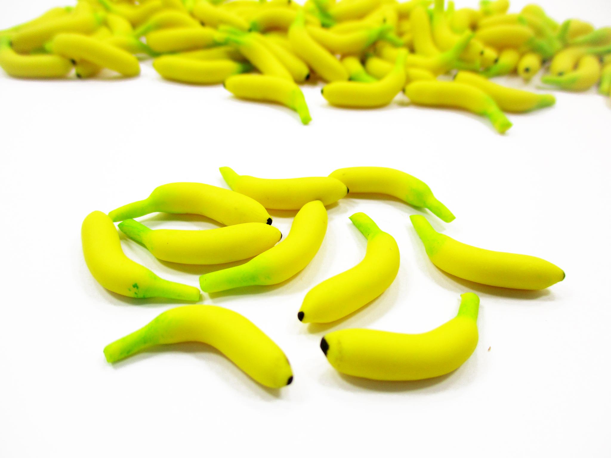 10 Dollhouse Banana Miniature Fruit Miniatures Food Accessory