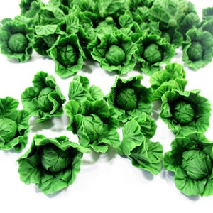 10 Miniature 1:6 Untrimmed Cabbage Doll Vegetable Handmade Miniature Cooking Food Lot Vegetable Diorama Keychain Earring Charms Supply 12223