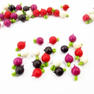 20 Dollhouse Food Vegetable Beet Root - Clay Miniature 1:12 Kitchen Cooking Decoration Charms