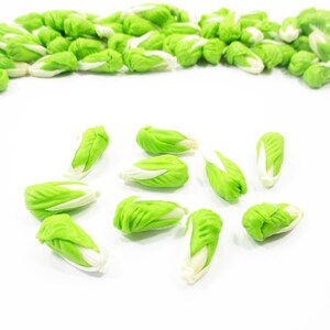 10 1:12 Miniature Chinese Cabbage Dollhouse Vegetable Handmade Clay Miniature Food Cooking Decoration Accessory Supply Jewelry Charms 15153