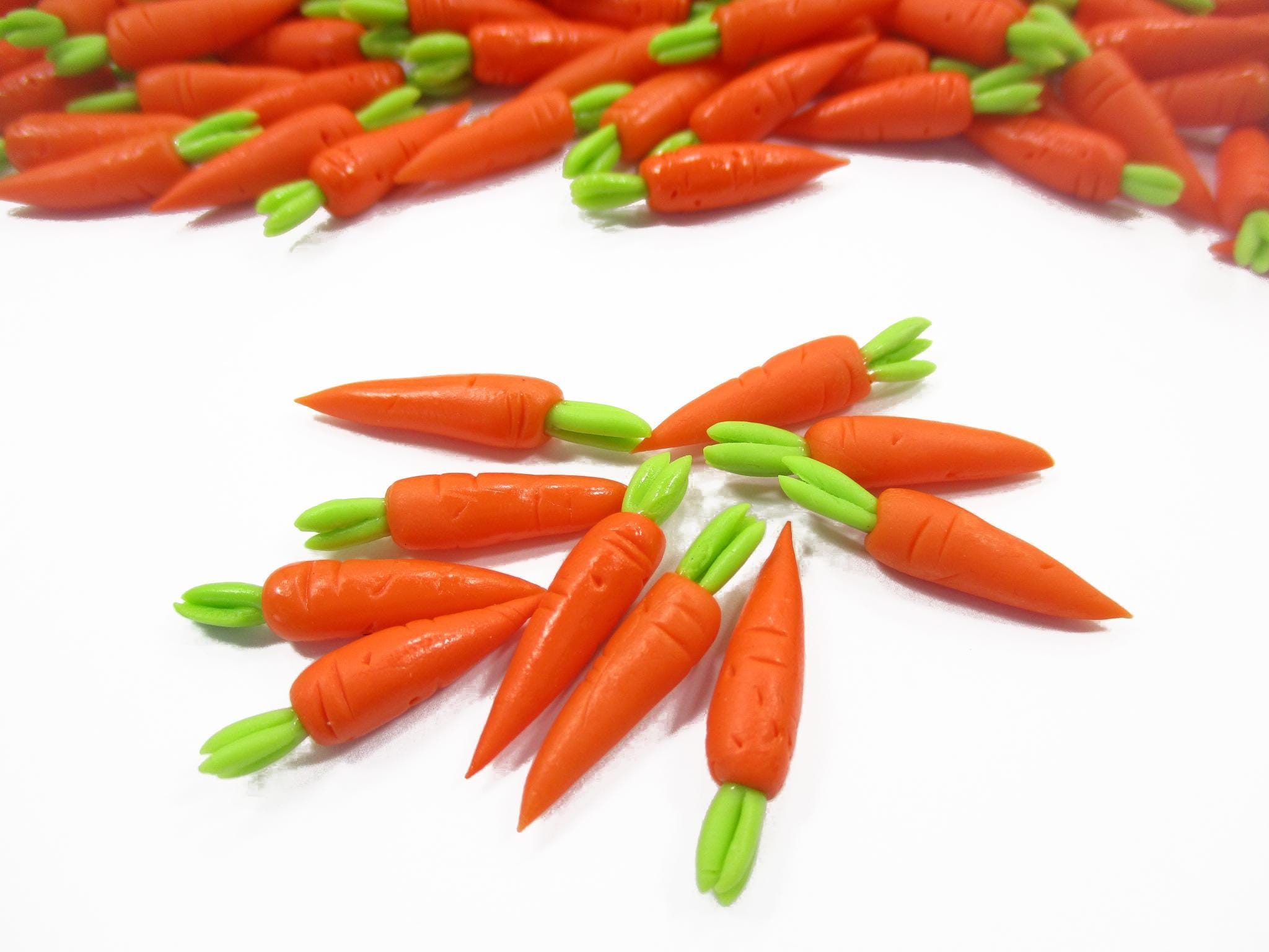 10Pcs Dollhouse Miniature Carrots - 1:12 Scale Kitchen Accessories For Dollhouse