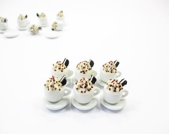 BESPORTBLE 24 pezzi Miniature Tazze per Casa delle Bambole Bicchieri Resistenti per Mini Dessert e Decorazioni Accessori Multiuso per Miniatura e Paesaggi in Miniatura