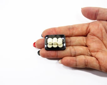 1/12 Dollhouse Miniature Clay Mushrooms: Food Supermarket Pack Accessory Supply