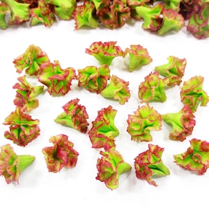 20 1:12 Miniature Red Lettuce Dollhouse Salad Vegetable Handmade Clay Miniature Kitchen Food Diorama Supply Jewelry Vegetable Charms 16366