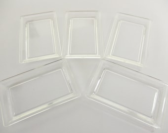 5 Empty Tray Size L Acrylic Plastic Dollhouse Miniatures Accessories Bakery Dollhouse Accessories Miniature Plate Dollhouse Plate 15315