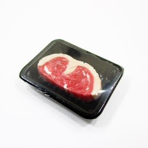 Dollhouse Miniature Food Raw Steak Beef Meat Supermarket Food Pack Dollhouse Accessories Miniature Accessories Supply Charms 16723