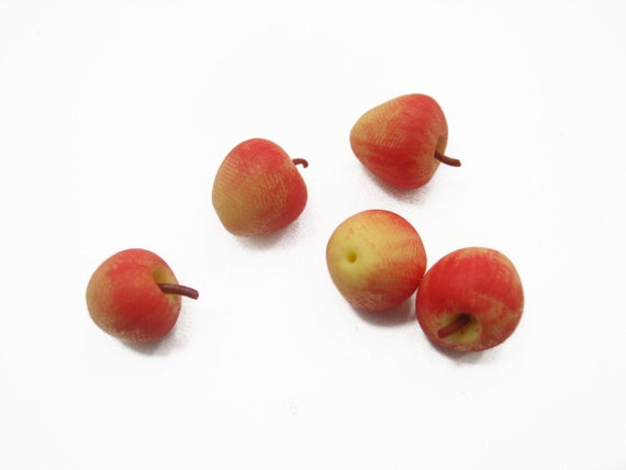 10 Loose Gala Apple Dollhouse Miniatures Food Handicraft Food Groceries Decor