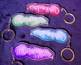 Thot for Knots Acrylic Charm Keychain Double-Sided