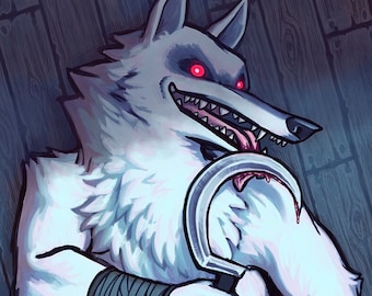 Death Dakimakura Puss in Boots The Last Wish White Wolf Body Pillow
