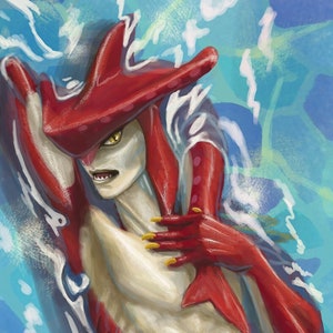 Prince Sidon Dakimakura Body Pillow Case Legend of Zelda Breath of the Wild