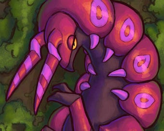 Scolipede Dakimakura Pokemon Bug Horse Body Pillow Case