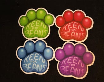 Keen for Beans 3" Sticker