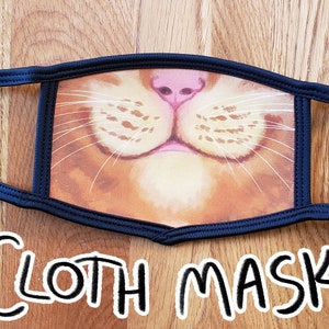 Cute Orange Cat Dust Mask