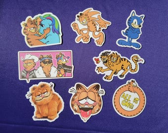 Unhinged Cartoon Cat Stickers