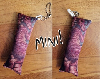Shrek Dragon MINI Dakimakura Body Pillow Keychain Pink Mommy Thick
