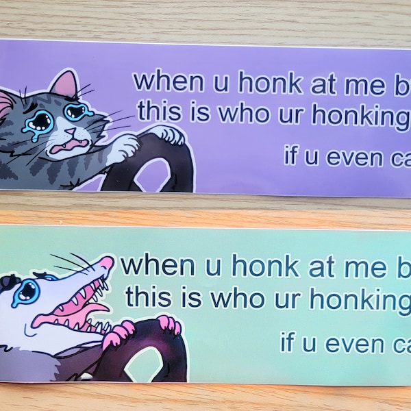 When You Honk At Me... Bumper Sticker