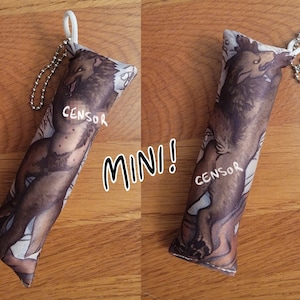 Werewolf Girlfriend MINI Dakimakura GF Wolf Canine Female Furry Pinup Body Pillow Keychain
