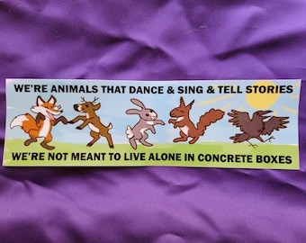 Dancing Animals Bumper Sticker