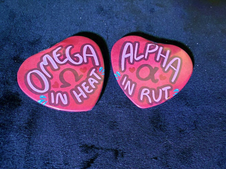 Omegaverse Buttons - Omega and Alpha - Etsy