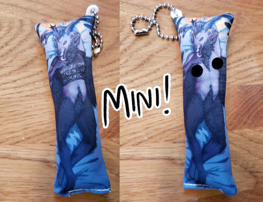 Baphomet MINI Llavero Dakimakura Deidad satánica Cabra Persona Mujer Desnuda  Almohada de cuerpo peludo - Etsy México