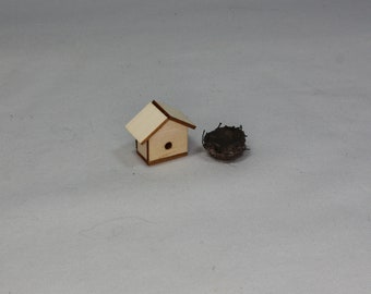 Miniature Wren House and Nest