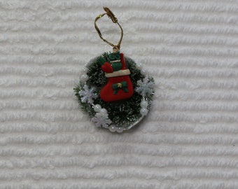 Miniature Christmas Stocking Wreath