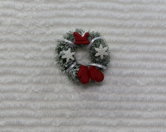 Miniature Snowtime Wreath