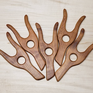 Handmade Hardwood Lucet: Viking Cordmaking Tool for Fiber Art