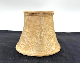 Vintage Single Lampshade, Beige Accent Candlestick Lampshade to Clip on Light Bulb