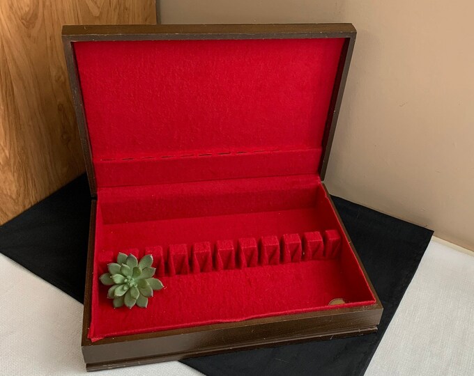 Vintage Silver Chest, Storage Chest, Flatware Box, Anti Tarnish