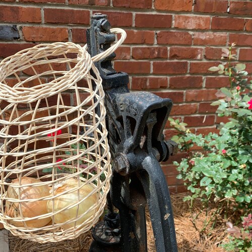 Hanging Onion Basket Large Natural Basket for Onions Fruit Etsy