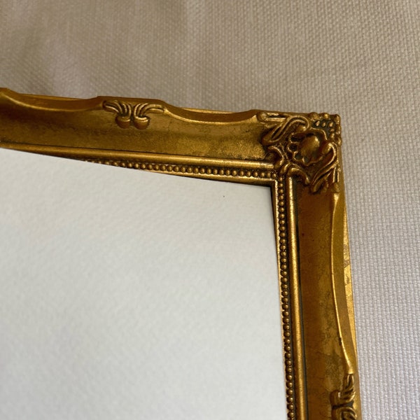 Antique Look Ornate Florentine Frame, Vintage Gold Picture Frame With Sculpted Edge Detail, Wall or Table, 6 x 8 Frame, 4 x6 Opening