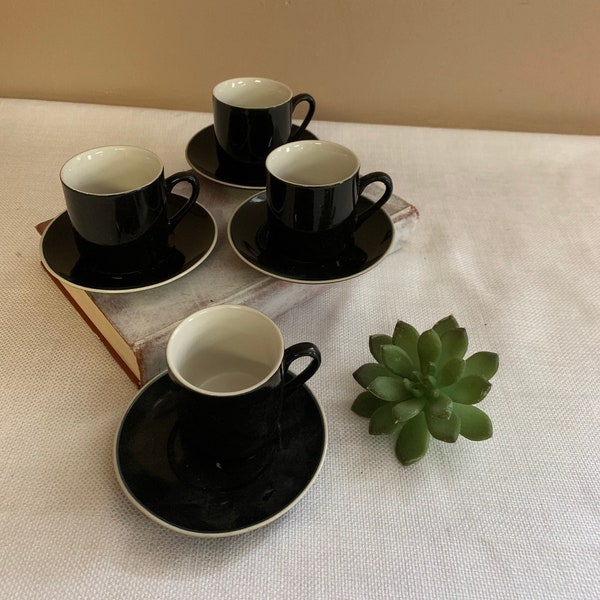 Espresso Cups and Saucers Etsy