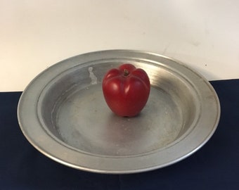 Vintage pie pan, Aluminum No Drip Pie Pan, Metal Deep Dish Pie Plate, Juice Saver Pie Plate, kitchenalia, baker supply