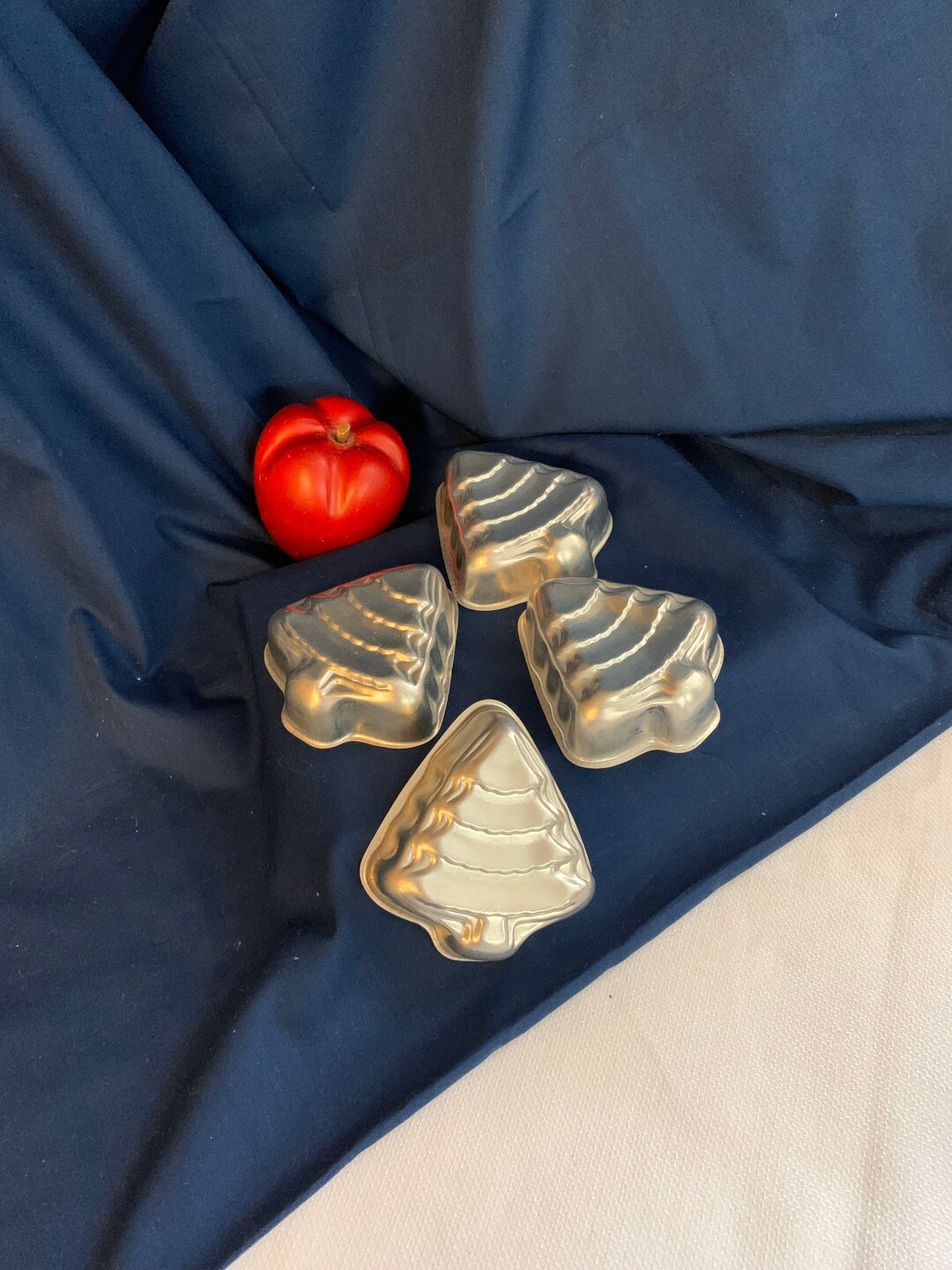 Vintage Mini Mold Christmas Tree Jello Mold Set of 4 Salad Etsy