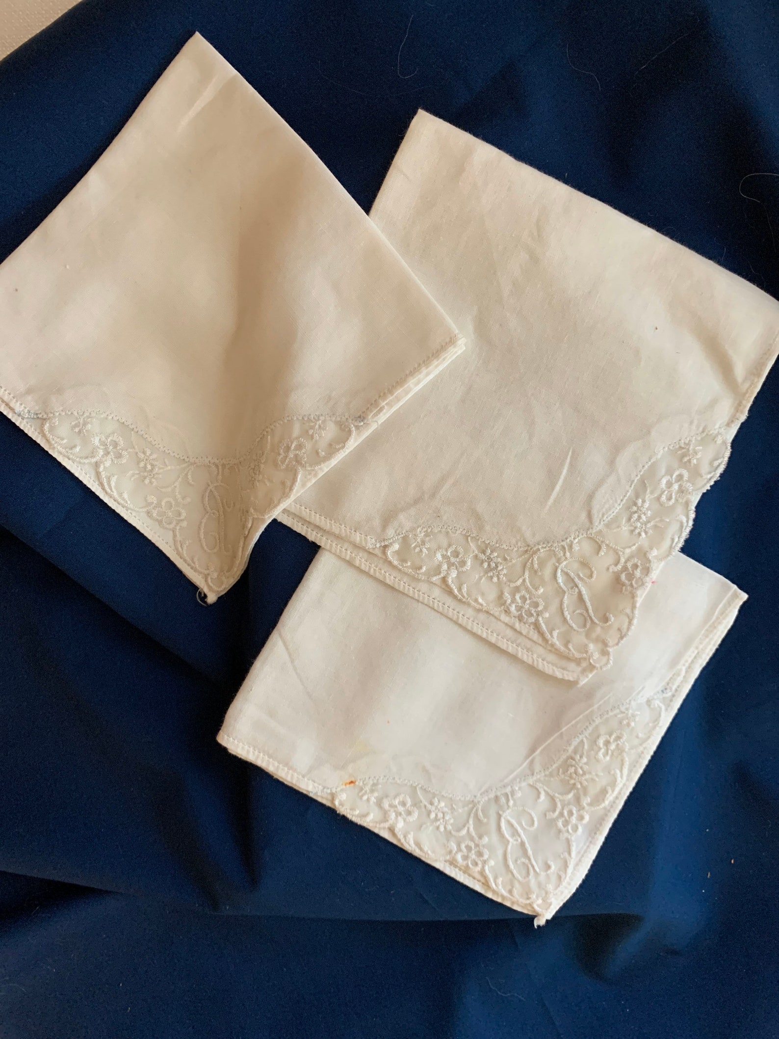 Handkerchief Linen Bundle Vintage Lot of 6 Lace Cotton Etsy