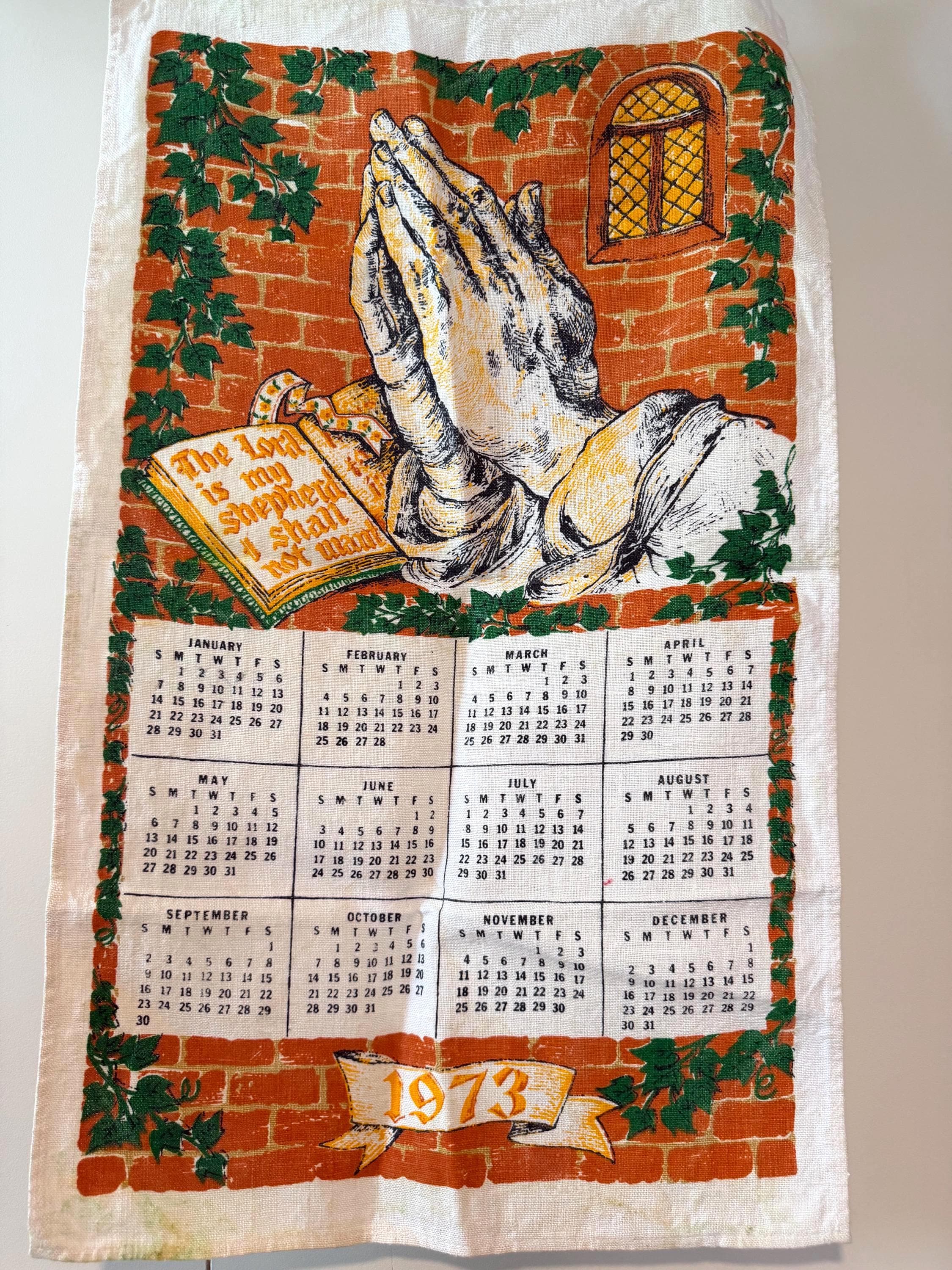 1973 Calendar - Etsy