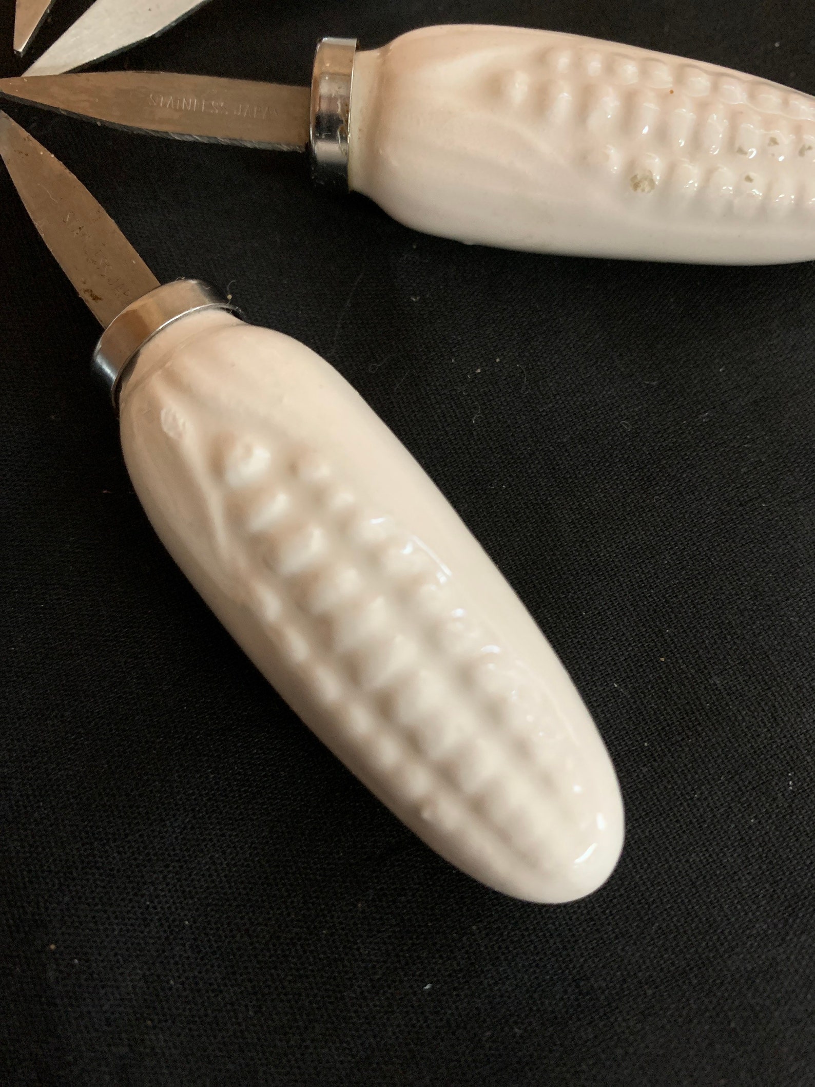 Vintage Corn Holders 8 Ceramic Corn on the Cob Picks For Etsy