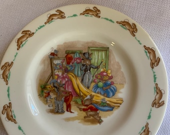 Vintage Royal Doulton Bunnykins Plate, Collectible Nursery China