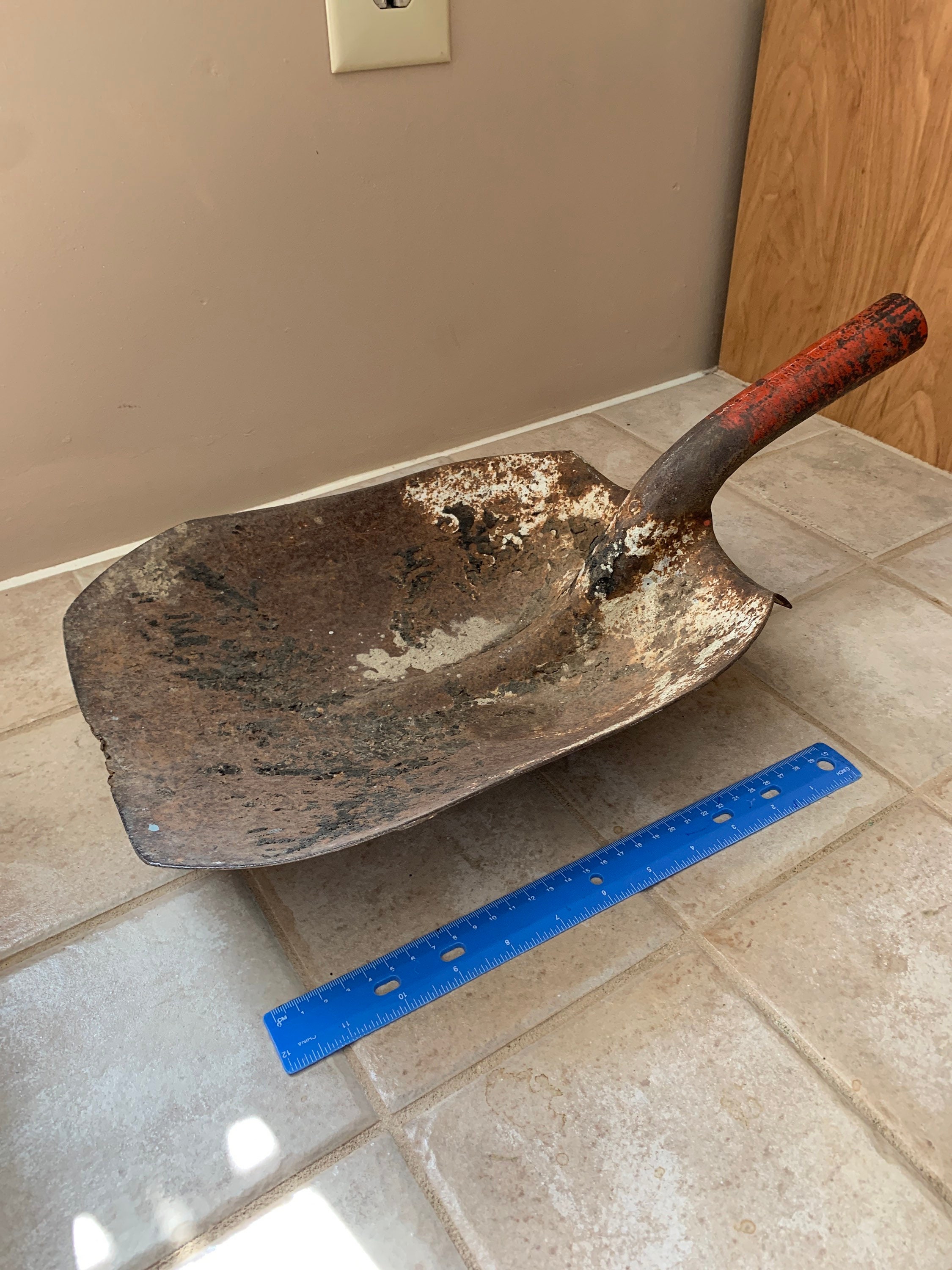 Vintage Shovel Head Large Rusty Shovel Farm Corn Tool Etsy