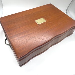 Vintage Silverware Chest, Storage Box for Flatware, Lined with Tarnish Prevention Felt, Special Silver Storage, Cutlery Organization Gift