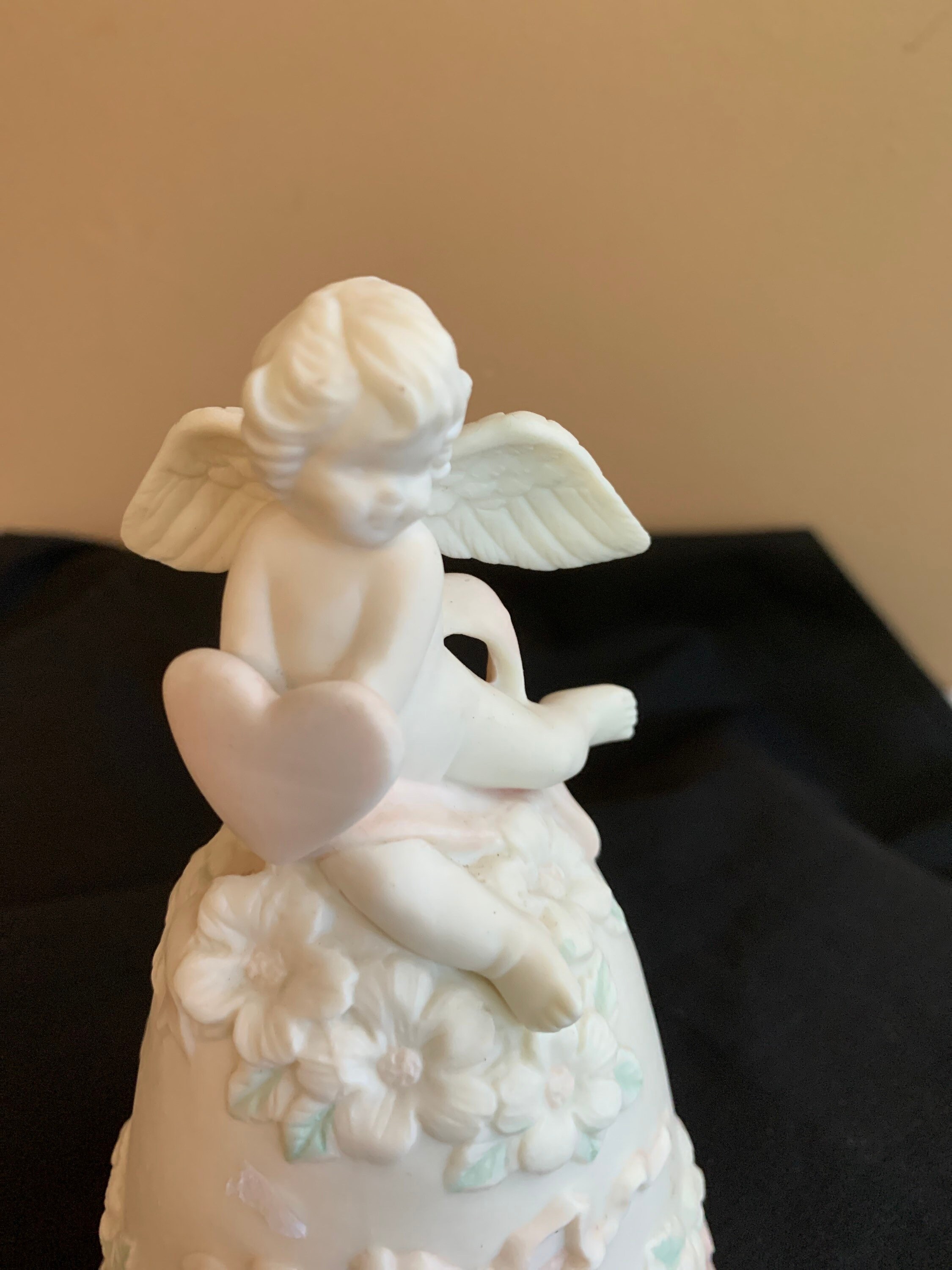 Angel Music Box Vintage Ceramic Bell Shaped Musical Gift Etsy