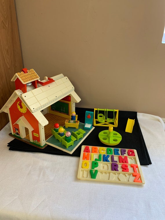 Vintage School House Fisher Price 1971 Pretend Play Toy - Etsy